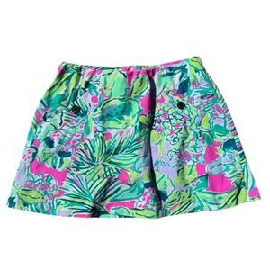 Lilly Pulitzer Madison Skort Golfing Tennis Skirt Pickleball Floral Tropical XS